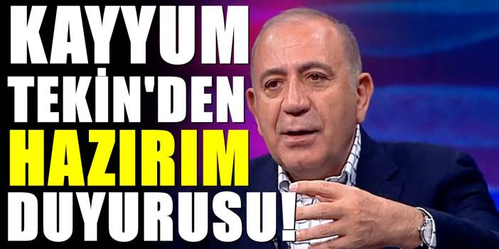 Kayyum Gürsel Tekin'den ilk mesaj! Her görevi yapmaya hazırım