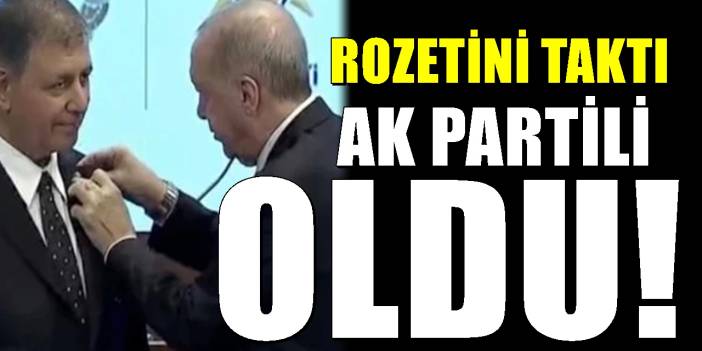 Cemil Tugay resmen AK Parti’ye katıldı: Rozetini Erdoğan taktı