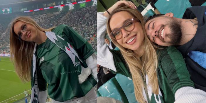 Bursalı Ünlü DJ Mahmut Orhan, Rus sevgilisi ile Bursaspor maçını izledi