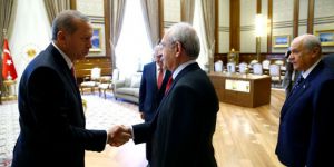 Cumhurbaşkanlığı Külliyesi'nde liderler zirvesi! AKP , CHP ve MHP..