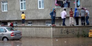 Erzurum'da sel felaketi!