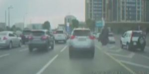 Kazakistan'da deve kuşu trafiğe çıktı!