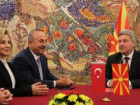 Çavuşoğlu, Makedonya Cumhurbaşkanı İvanov'u ziyaret etti