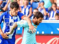 Messi Barcelona'yı Alaves Deplasmanında Sırtladı; Barcelona 2-0 Alaves