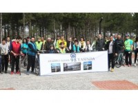 Bisikletçiler Anadolu Ajansı İçin Pedalladı
